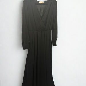 Elegant Black maternity Maxi Dress